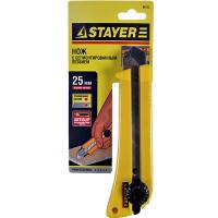 Нож с выдвижным лезвием 25 мм STAYER