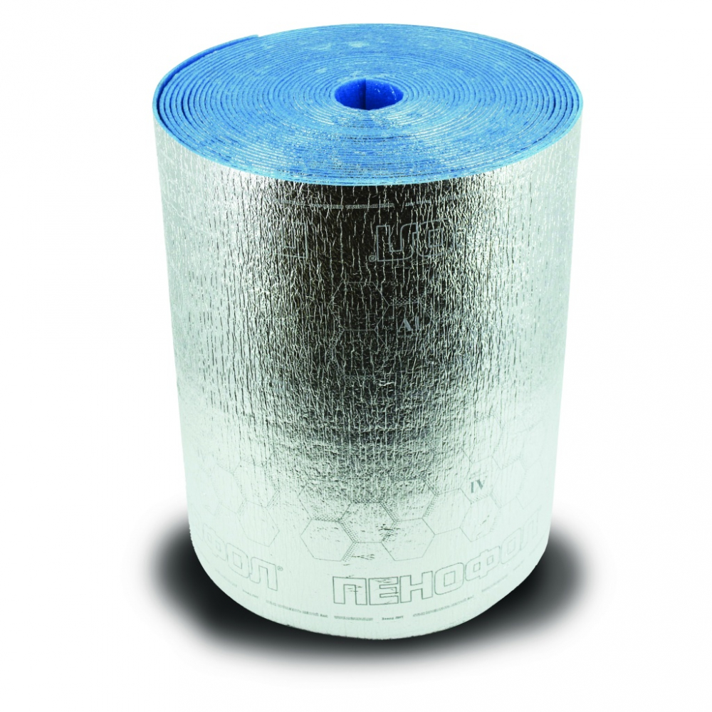 Пенофол фольгированный 10мм 1,2м х 12м (14,4м2)