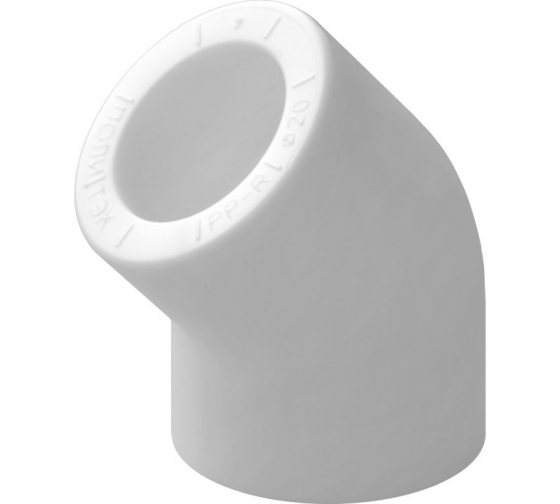 Угольник 45°- ∅63 белый полипропилен