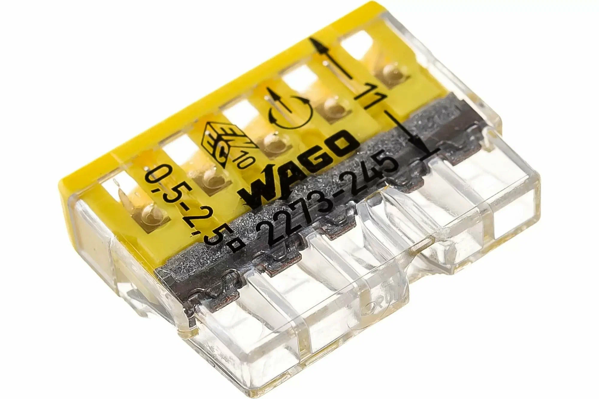 Клемма 5 контакта с пастой WAGO 2273-245 (0,5х2,5мм)