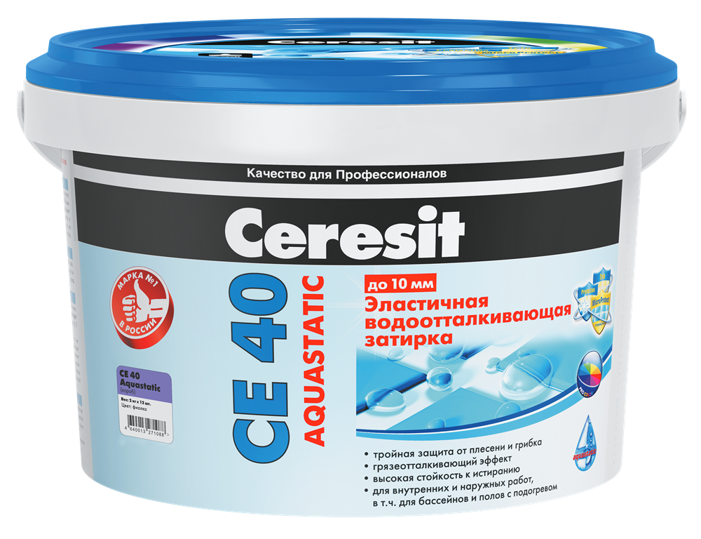 Затирка Ceresit СЕ 40 розовый 2кг