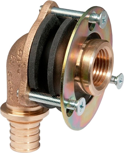 Угол настенный Рехау (Rehau) 16-Rp 1/2"х28 с внутренней резьбой для гипсокартонных плит 