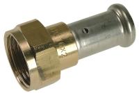 Муфта пресс Henco 16х3/4" с накидной гайкой («плоское уплотнение c прокладкой») (26P-16Z05)