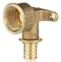 Угольник настенный Elsen 25x3/4" водорозетка с креплением латунь (EFA25.25-34WB)