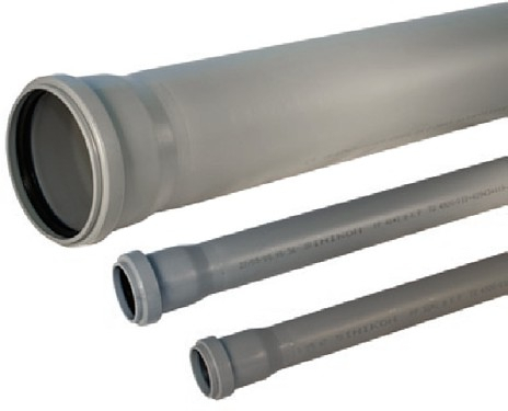 Труба ф32 1м для внутренней канализации (серая)