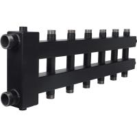 Коллектор Rommer (дублер компакт) с гидроразделителем на 3+3+1 контура до 85 кВт (RDG-0018-024037)