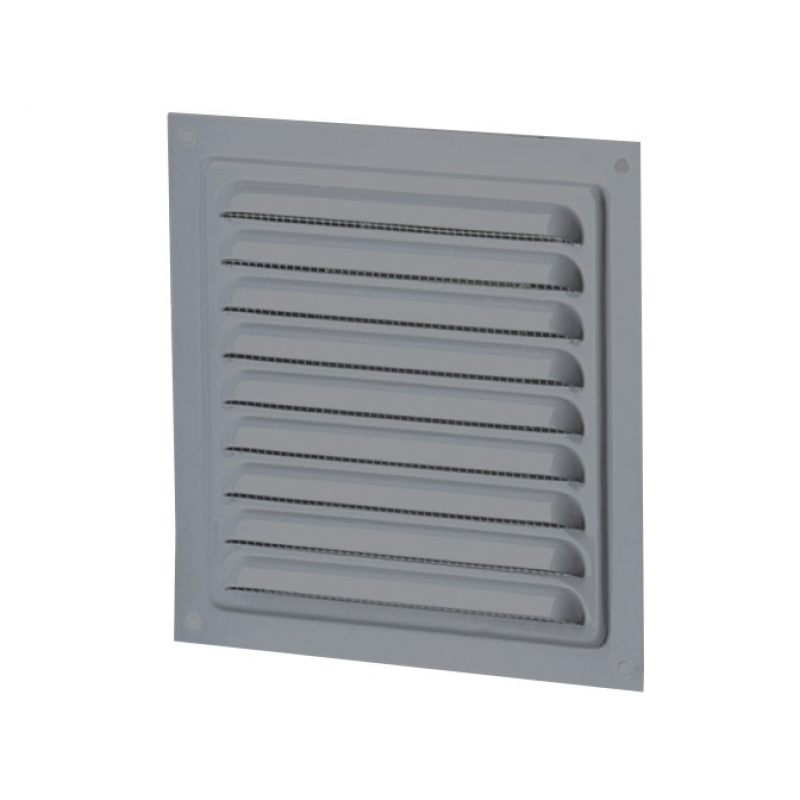 Приточно-вытяжная решетка металлическая МВМ 150 С серая