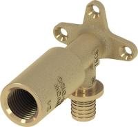 Уголок с креплением удлинённый TECEflex 16x1/2" ВР с внутренней резьбой латунный (арт. 768502)