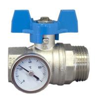 Кран шаровый Oventrop 1406583 3/4"х1" ВР/НР с термометром