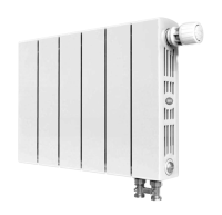 Радиатор Rifar SUPReMO Ventil 350 - 8 секций подключение нижнее (правое)