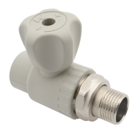 Кран для радиатора FV Plast 25x3/4" НР (прямой) полипропиленовый (A314025000)