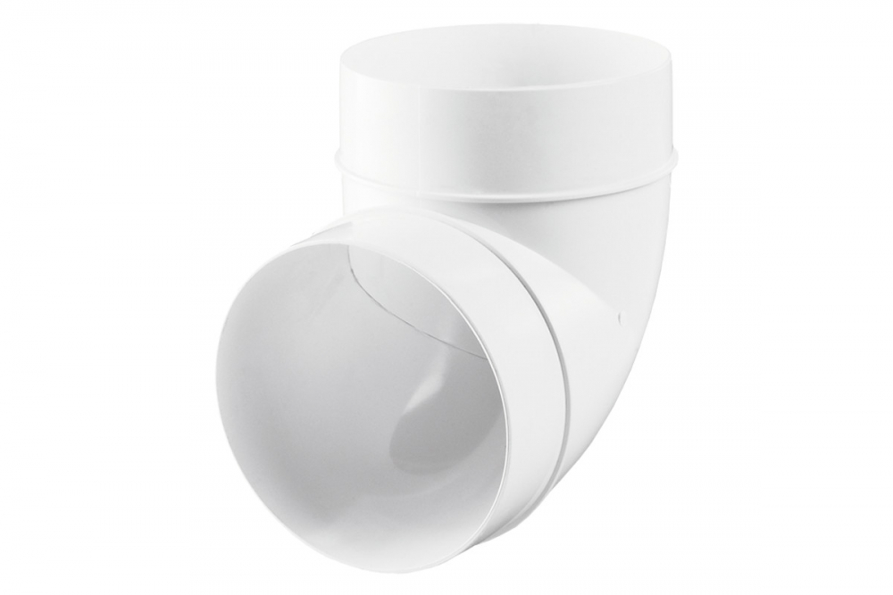 Колено пвх круглый D150 мм 90*