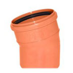 Отвод ф110-15* для внешней канализации