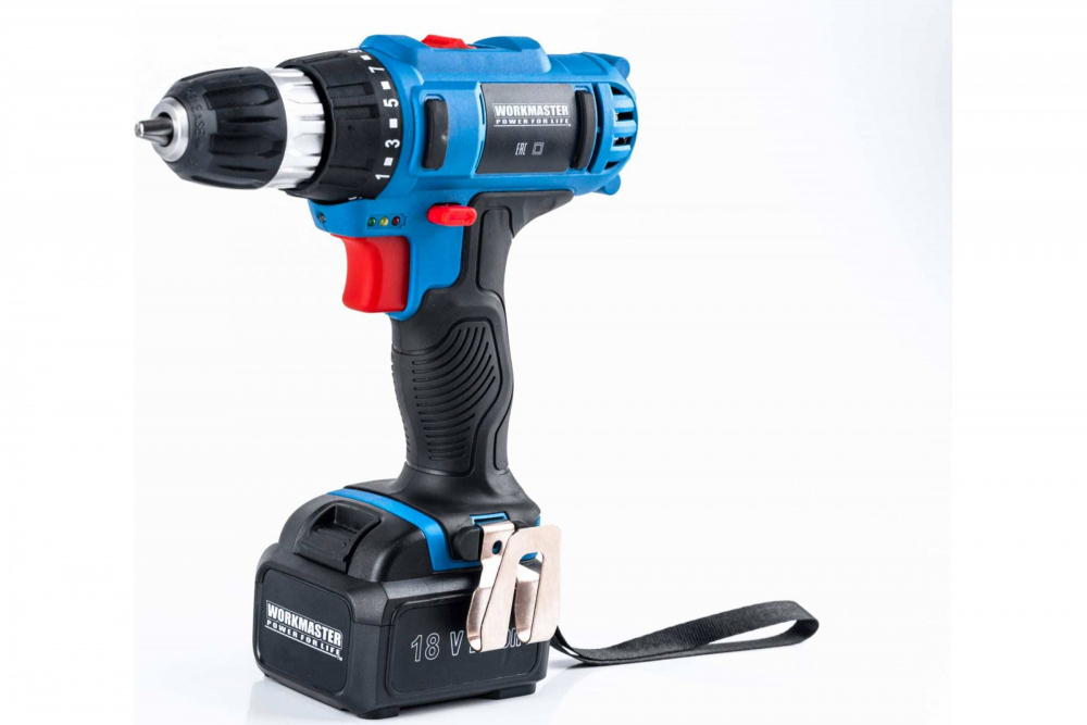 Дрель шуруповёрт аккумуляторная WORKMASTER АШ-18ЛД