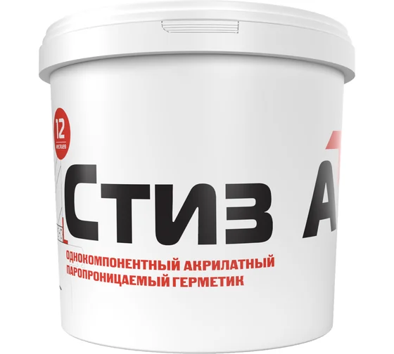 Герметик для монтажа окон СТИЗ А ведро 3 кг