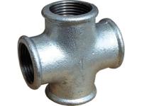 Крестовина чугунная оцинкованная 1 1/4" проходная Ø32 мм
