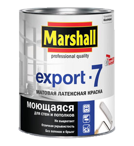 Marshall Export-7 Краска для стен и потолков латексная матовая 0.9 л.
