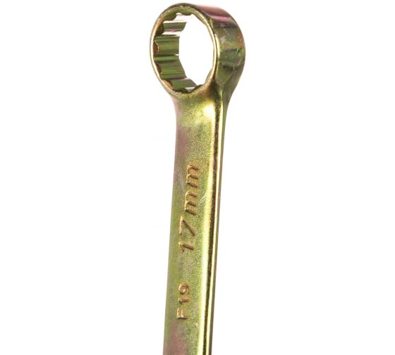 Ключ комбинированный, 17 мм, желтый цинк СИБРТЕХ