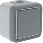 Legrand Plexo Серый Переключатель 1-клавишный накладной, 10А, в сборе IP55