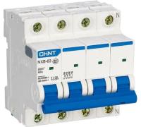 Выключатель автоматический модульный 4п C 63А 4,5кА NXB-63S CHINT
