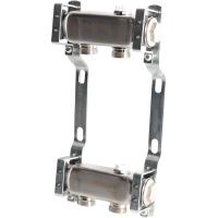 Коллектор Rommer 1"x3/4" на 2 контура для радиаторной разводки (нерж. сталь) RMS-4401-000002