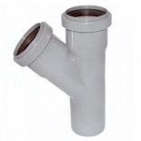 Тройник Ф50-50-45* для канализации