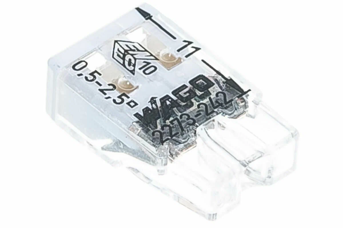 Клемма 2 контакта с пастой WAGO 2273-242 (0,5х2,5мм)