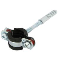 Хомут для труб Uni-Fitt 4" (107-116 мм) с резиновым уплотнителем, шпилькой и дюбелем