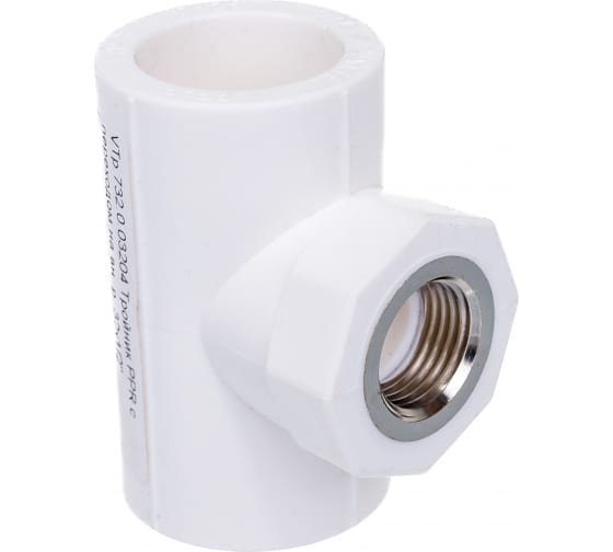 Тройник с переходом на внутреннюю резьбу ∅20х3/4