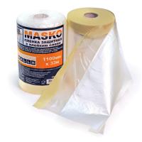 Пленка защитная с клейкой лентой Masko 1100мм*33м (цена за рулон)