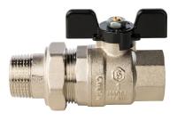 Кран шаровый Stout 3/4" ВР/НР с накидной гайкой полнопроходной (бабочка) SVB-0007-000020