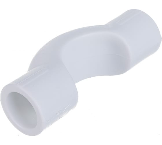 Обводная скоба белая, ∅20 мм, с муфтами