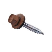Саморезы кровельные 5,5х25 сверло RAL8017 шоколадно-коричневый