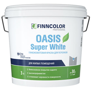 Finncolor Oasis Super White Краска для потолков водно-дисперсионная глубокоматовая  9 л.