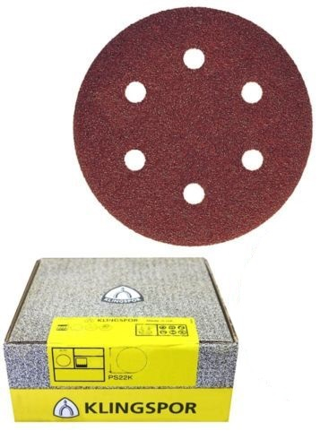 Круг шлифовальный Klingspor PS 18 EK 6 отверстий 150х22 P500