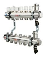 Коллекторный блок Valtec 1"х3/4" 11 выходов (латунь) VTc.594.EMNX.0611