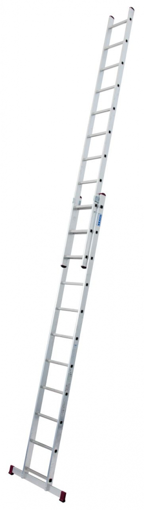Двухсекционная выдвижная лестница CORDA 2х11 с траверсой