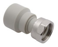 Муфта с накидной гайкой FV Plast 20х1/2" «плоское уплотнение c прокладкой» (для ХВ) (226020)