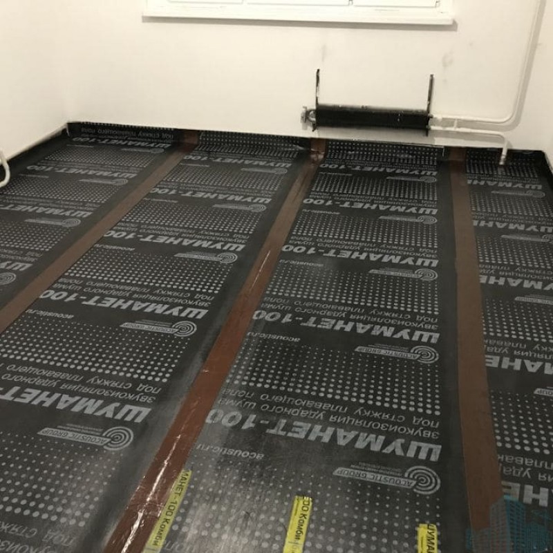 Шуманет-100Комби 1х10м, 5мм Звуко-гидроизоляционный 