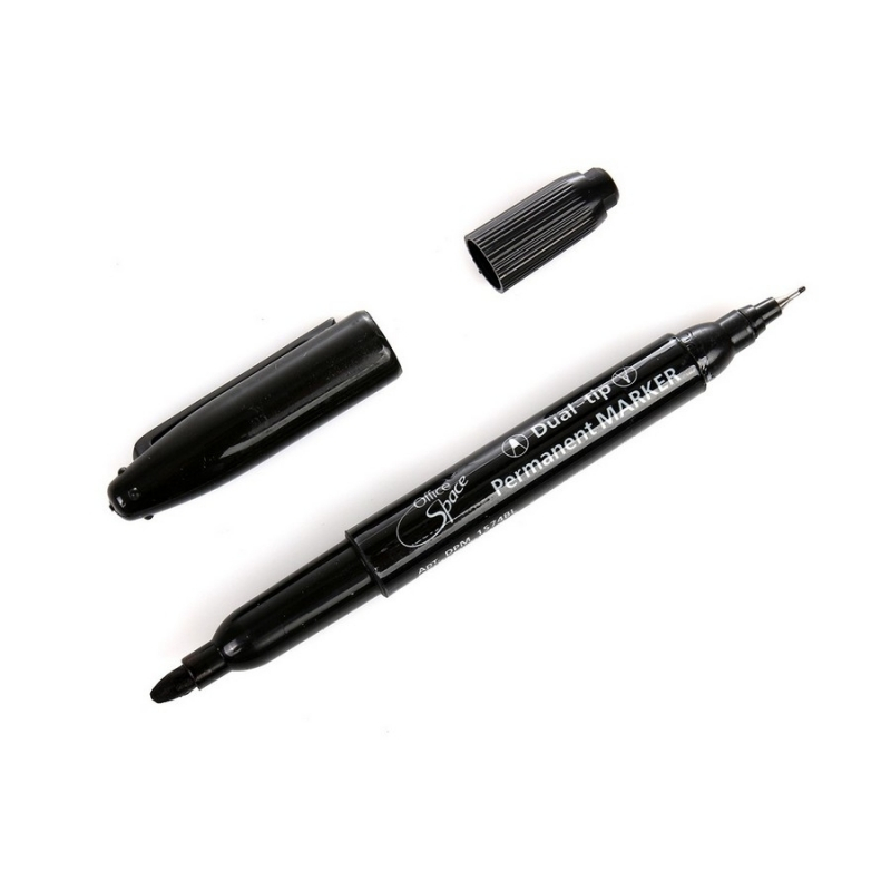 Маркер двухсторонний черный