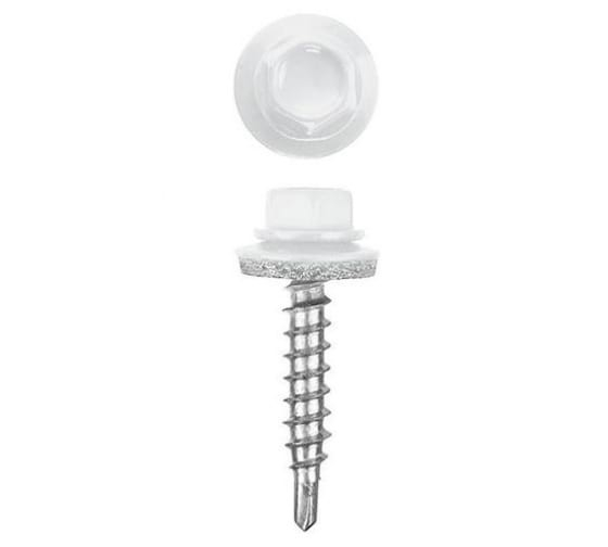 Саморезы кровельные 4,8х51 сверло RAL9003 ярко-белый