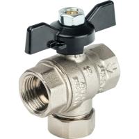 Кран шаровой с фильтром Stout 3/4" (ручка-бабочка) SVF 0002 000020