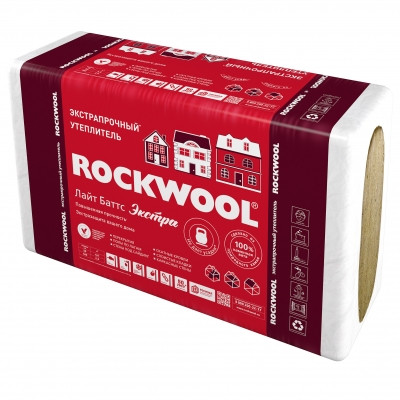 Утеплитель Rockwool Лайт Баттс Экстра 1000х600х100мм (2,4м2) (0,24м3)