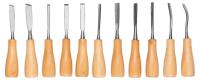 Набор стамески фигурные МИНИ с деревянной ручкой STAYER 11 предметов