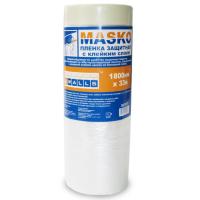 Пленка защитная с клейкой лентой Masko 1800мм*33м (цена за рулон)