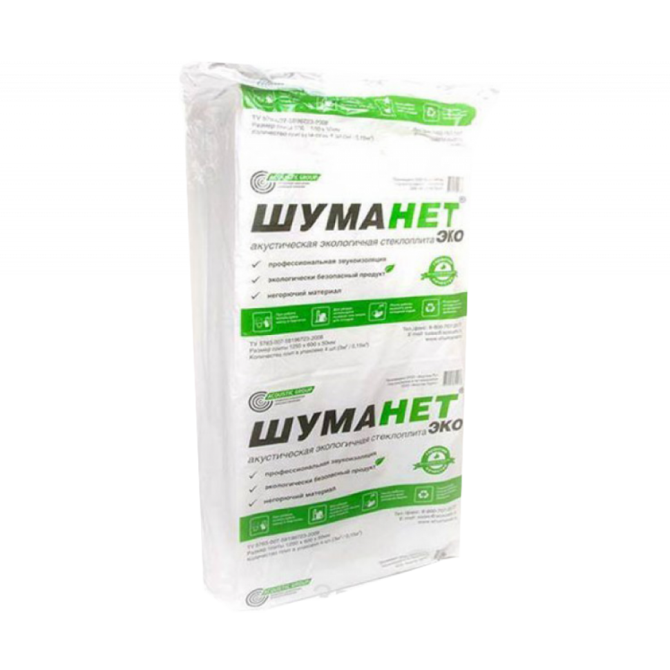 Шуманет-ЭКО Акустическая минплита 1250х600х50 мм (3м²)
