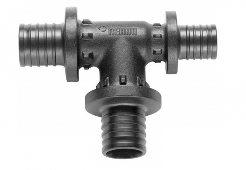Тройник Rehau Rautitan PX 32-32-20 мм с уменьшенным торцевым проходом 