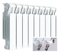 Радиатор Rifar Monolit Ventil 350 - 14 секций подключение нижнее (правое)