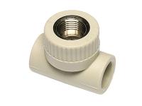 Тройник комбинированный Ekoplastik Wavin 25х3/4" ВР с внутренней резьбой полипропиленовый