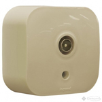 TV розетка Legrand Quteo звезда 1,5 дб Cлоновая кость